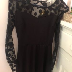 Black long sleeve dress